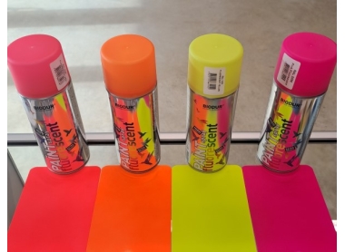 NEON SPRAY YELLOW/ORANGE/RED/PINK 400ML